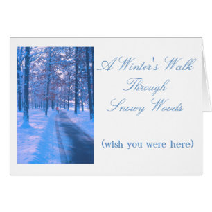 "MARCHER DANS LES BOIS DE NEIGE"