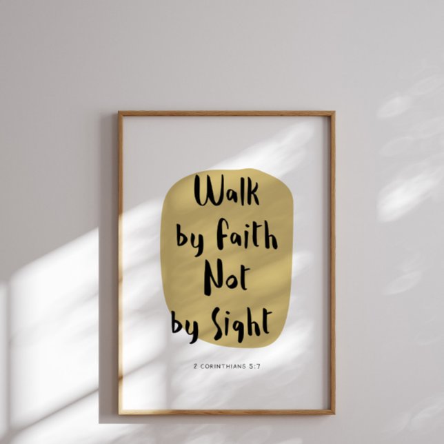 Marcher par la foi et non pas par affiche visuelle (Créateur téléchargé)