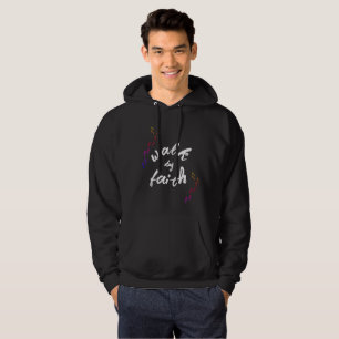 Marcher par la foi Sweat - shirt à capuche noir ma
