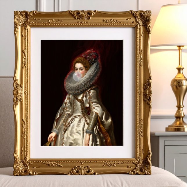 Marchesa Doria Pink Gum in a Neck Ruff Poster (Creator Uploaded)