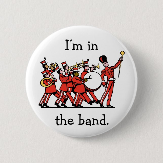 Marching Band 2 Inch Round Button (Front)