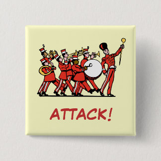 Marching Band 2 Inch Square Button