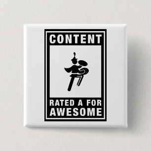 Marching Band - Bass Cymbal 2 Inch Square Button