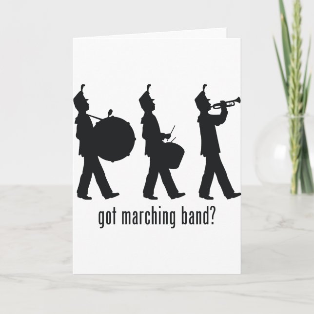 Marching Band Card (Front)