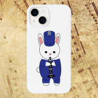 Marching Band Clarinet Bunny Rabbit Blue White