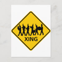 Marching Band Crossing Highway Sign