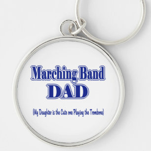 Marching Band Dad/ Trombone Keychain