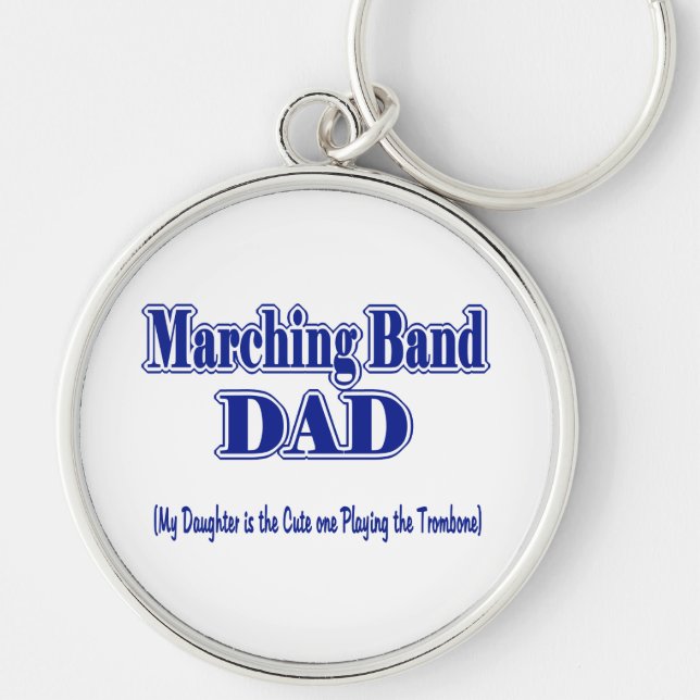 Marching Band Dad/ Trombone Keychain (Front)