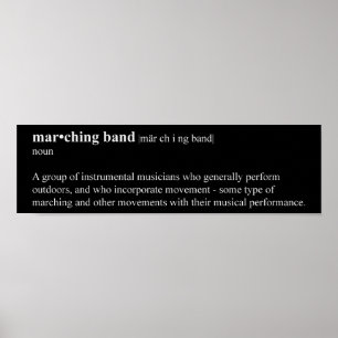 Marching Band Definition Poster
