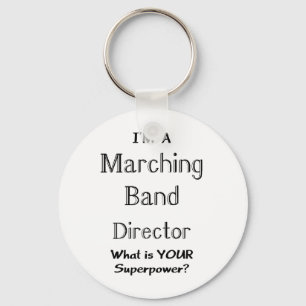 Marching band director keychain