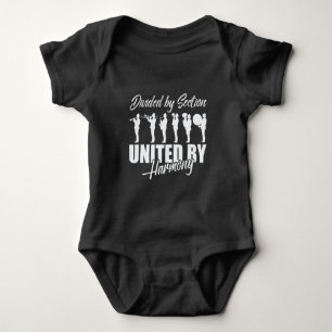 Marching Band Divided By Section United By Harmony Baby Bodysuit