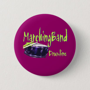 Marching Band Drumline 2 Inch Round Button