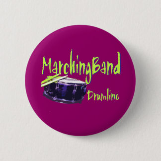 Marching Band Drumline 2 Inch Round Button