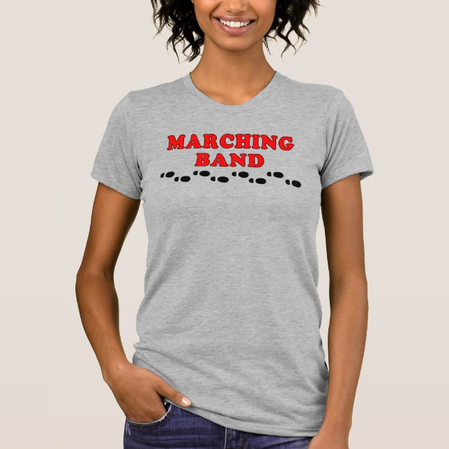 Marching Band Footprints T-Shirt (Front)