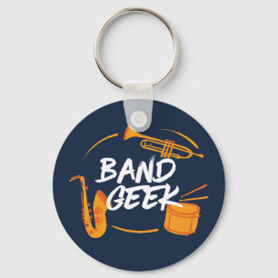 Marching Band Geek Funny Musician Keychain