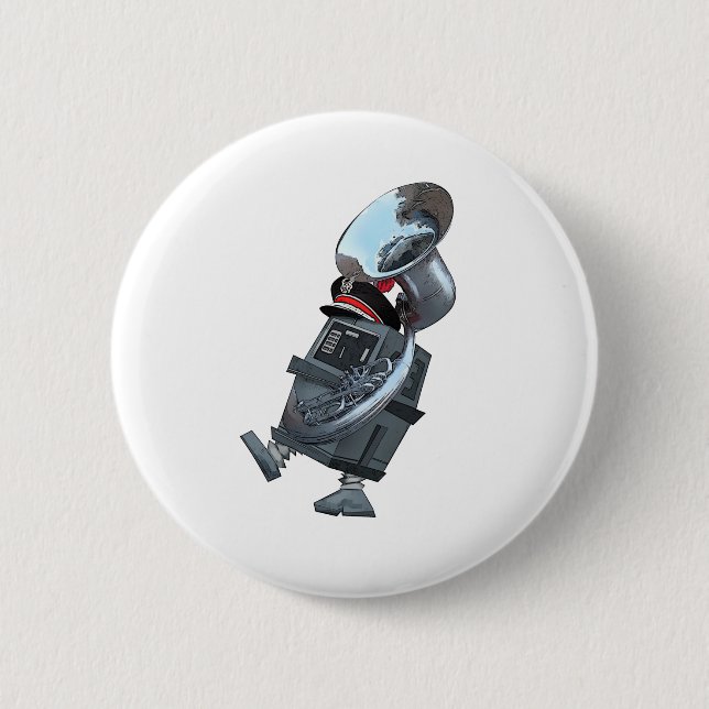 Marching band Gonk Droid 2 Inch Round Button (Front)