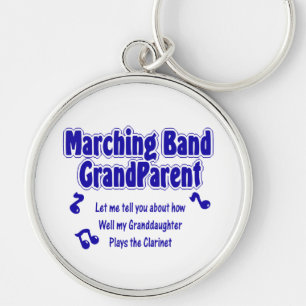 Marching Band Grandparent/ Clarinet Keychain