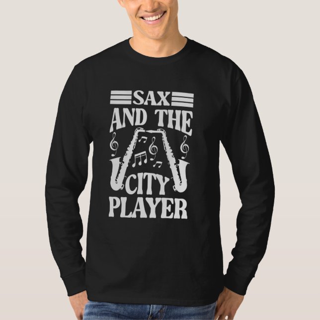 Marching Band Jazz Saxophone T-Shirt (Front)