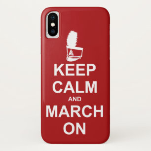 Marching Band Keep Calm and March On Case-Mate iPhone Case