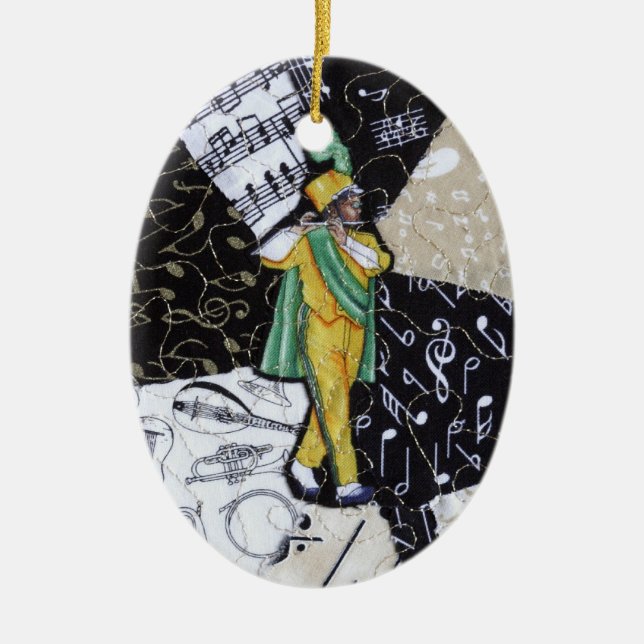 Marching Band Music Ornament (Front)