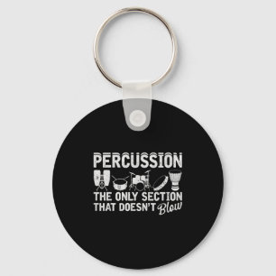 Marching Band Percussion For Percussionist Drummer Keychain