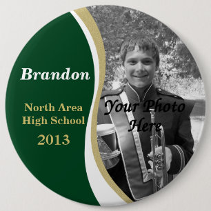 Marching Band Photo 6 Inch Round Button