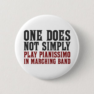 Marching Band Pianissimo 2 Inch Round Button