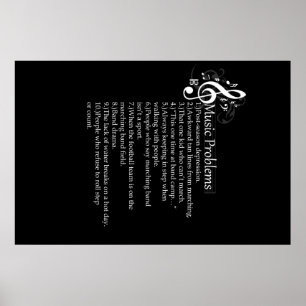 Marching Band Problems List Poster