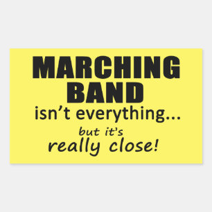 Marching Band Really Close Rectangular Sticker