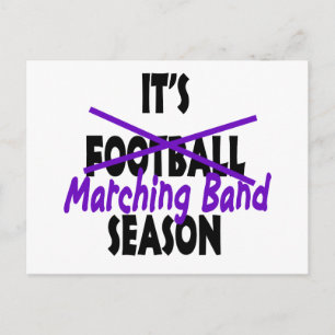 Marching Band Season/ Purple Postcard