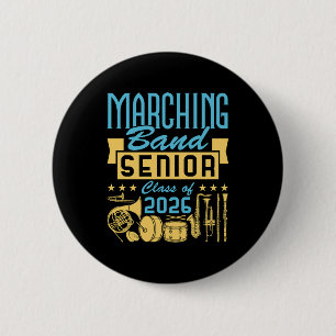 Marching Band Senior Class of 2026 2 Inch Round Button