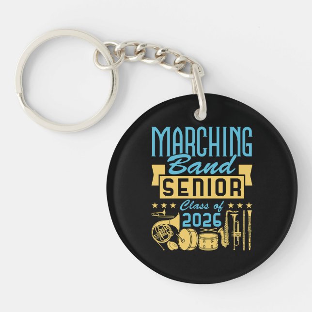Marching Band Senior Class of 2026 Keychain (Front)