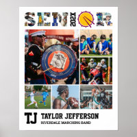 Marching Band Senior Sports Team Photo Collage