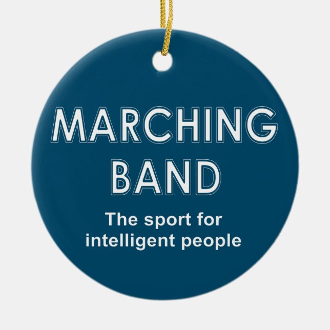 Marching Band Sport Ceramic Ornament (Front)