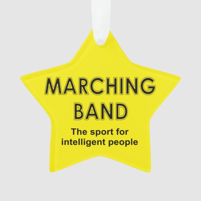 Marching Band Sport Ornament (Front)
