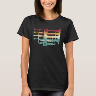 Marching Band Trumpet Player Retro Design T-Shirt