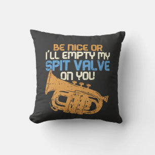 Marching Band Trumpets Throw Pillow