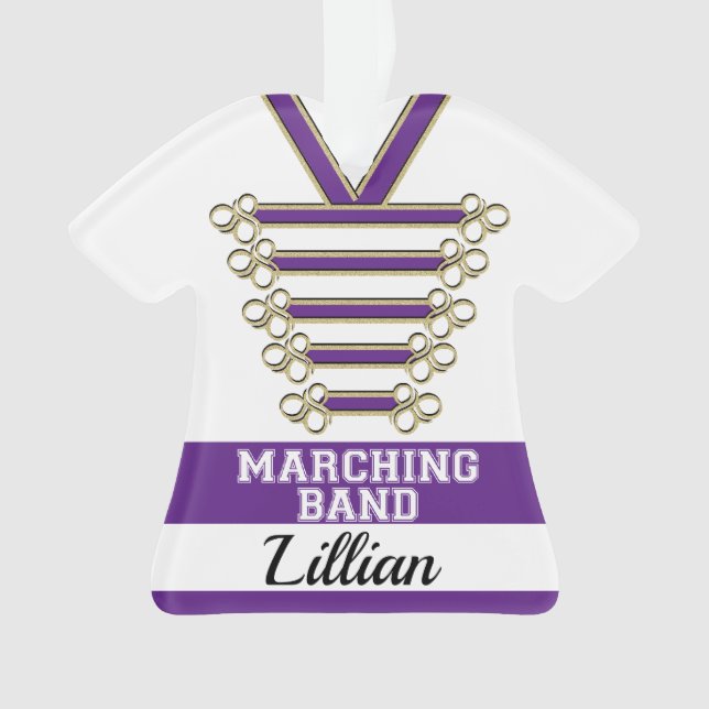 Marching Band Uniform with Photo Ornament (Front)