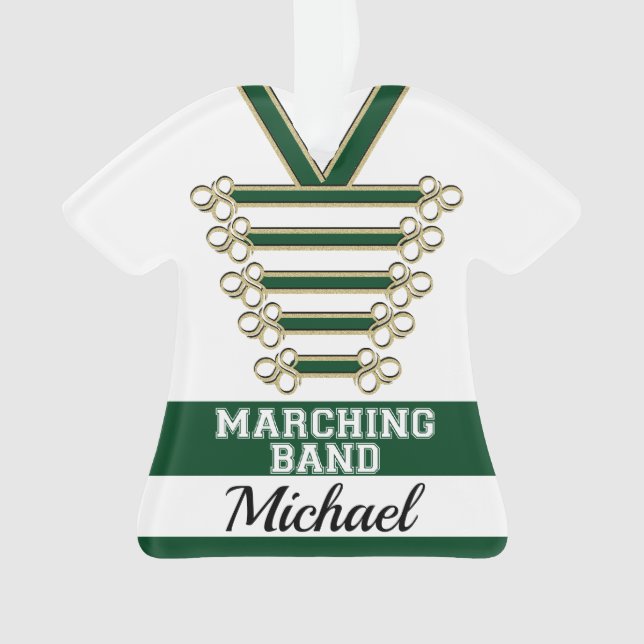 Marching Band Uniform with Photo Ornament (Front)