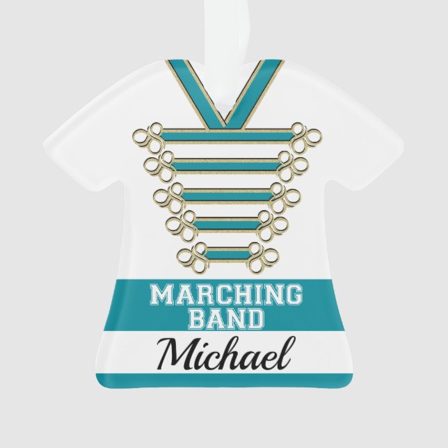 Marching Band Uniform with Photo Ornament (Front)