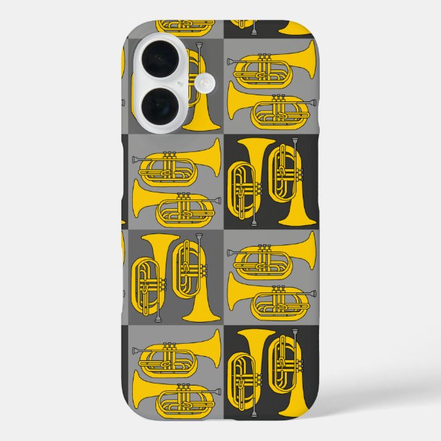 Marching Baritone Crosshatch  Case-Mate iPhone Case (Back)