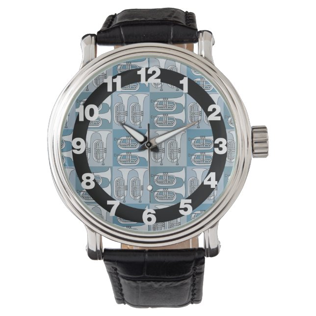 Marching Baritone Crosshatch  Watch (Front)