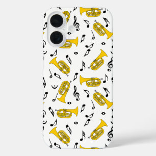 Marching Baritone Music Notes iPhone 16 Case