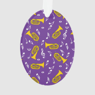 *Marching Baritone Music Notes Ornament