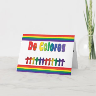 Marching De Colores Crosses Note Card for Palanca