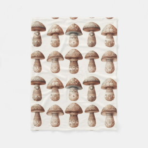 Marching Mushrooms  Fleece Blanket