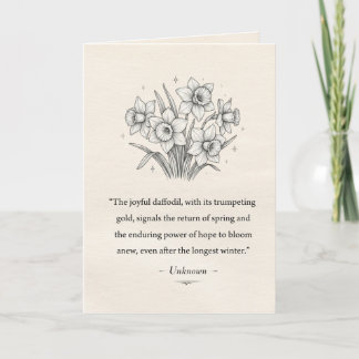 March's Daffodils Card