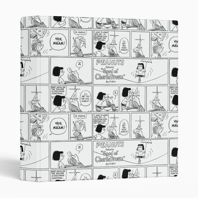 Marcie & Peppermint Patty In The Classroom Binder (Front/Spine)