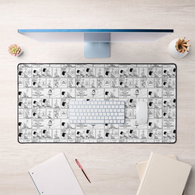 Marcie & Peppermint Patty In The Classroom Desk Mat (Office 1)