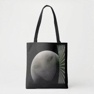 MarCO CubeSat Alien Mars Farewell Tote Bag